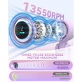 thumbnail image 2 of Ventilador portátil PlayHot N607 3 en 1 recargable de 0,3 kg, color morado, 2 of 7