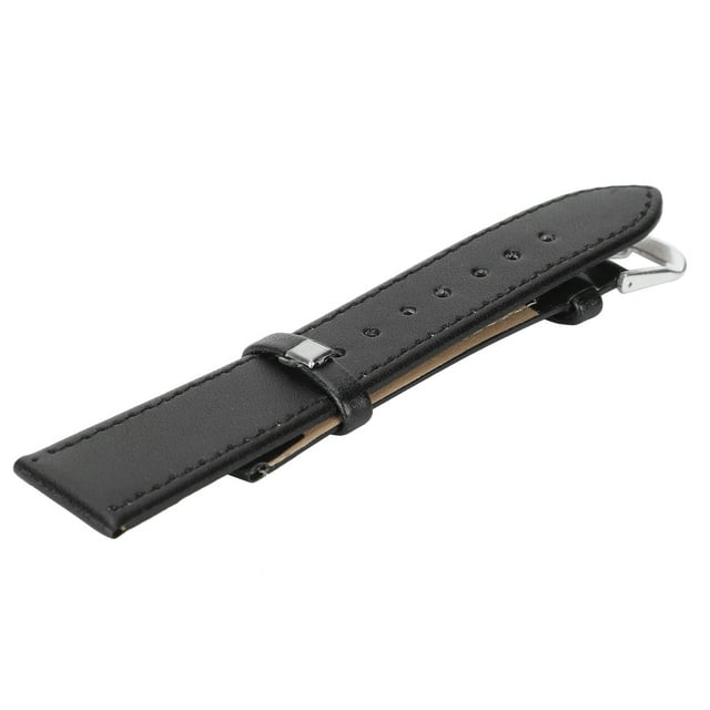 Correa de reloj con hebilla de pasador, accesorio de pieza de correa de reloj de repuesto universal de cuero PU, 20mm/0,79 pulgadas