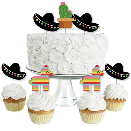 Let S Fiesta Dessert Cupcake Toppers Mexican Fiesta Party