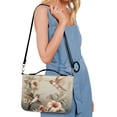 thumbnail image 6 of FOR U DESIGNS Hummingbird Floral Bible Cover for Women Soft PU Leather Bible Bag with Zipper Sturdy Bible Protective Carrier Size M Soft Crossbody Backpack Bag Purse for Bible Study Religious, 6 of 7
