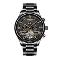thumbnail image 2 of Reloj de material acero Inoxidable Automático Mecánico Analógico con Fecha para Hombre con Caja Negro Yinane Relojes mecánicos de los hombres, 2 of 8