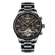 thumbnail image 2 of Relojes mecánicos automáticos de acero inoxidable para hombres Reloj analógico a prueba de agua Negro Sunnimix Relojes mecánicos de los hombres, 2 of 8