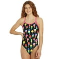 thumbnail image 5 of Sporti Miami Vibes Tie Back One Piece Swimsuit, High Cut, Unpadded, Athletic (Women’s), 5 of 12