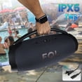 thumbnail image 4 of Bocina Portátil Recargable Fol R207L 110W TWS Bluetooth Negro, 4 of 5