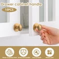 thumbnail image 6 of Wekvgz 15pcs Drawer Knob Set Stainless Steel Non drill Self Adhesive Cabinet Knobs Easy Installation Kitchen Hardware Brushed Nickel Cabinet Knobs for Wardrobe Drawer Dresser (Golden), 6 of 11