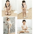 thumbnail image 5 of 1-6T Kids Baby Girls Soft Comfy Capri Sleepwear Short Sleeve Tops with Capri Pants Two-Piece Pjs Lounge Sets, 5 of 6