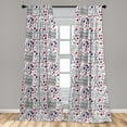 thumbnail image 5 of Ambesonne Eiffel Curtains, French Travel Pattern, Pair of 28"x63", Multicolor, 5 of 5
