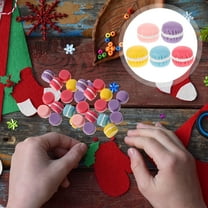 EXHUMKY 30Pcs Resin Macaron for Crafts Assorted Color Adorable Style
