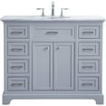 thumbnail image 5 of Elegant Kitchen and Bath 42 in. Single Bathroom Vanity set in light grey, 5 of 20