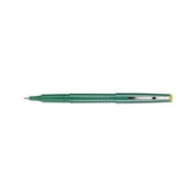 Razor Point Stick Porous Point Marker Pen 0.3mm, Green Ink/Barrel, Dozen