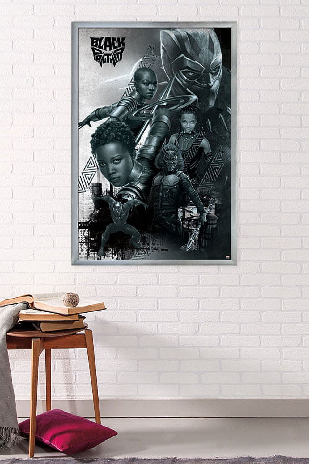 Marvel Cinematic Universe - Black Panther - Group Wall Poster, 22.375" x 34", Framed