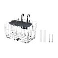thumbnail image 3 of Almencla Bike Basket Front Decor Lightweight Simple Sundries Container Cycling Basket Black with Lid, 3 of 8