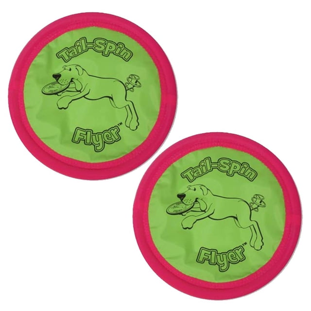Frisbee Booda Tail-Spin Flyer para perros, 10 unidades de di
