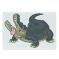 thumbnail image 1 of Crocodile Cutting Board, Computer Graphics of a Wild and Fierce Alligator with Sharp Teeth and Tongue, Decorative Tempered Glass Cutting and Serving Board, in 3 Sizes, by Ambesonne, 1 of 2