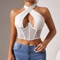 thumbnail image 2 of Fashionable Mesh Lingerie Bustier With Adjustable Neck Tie And Support, 2 of 4