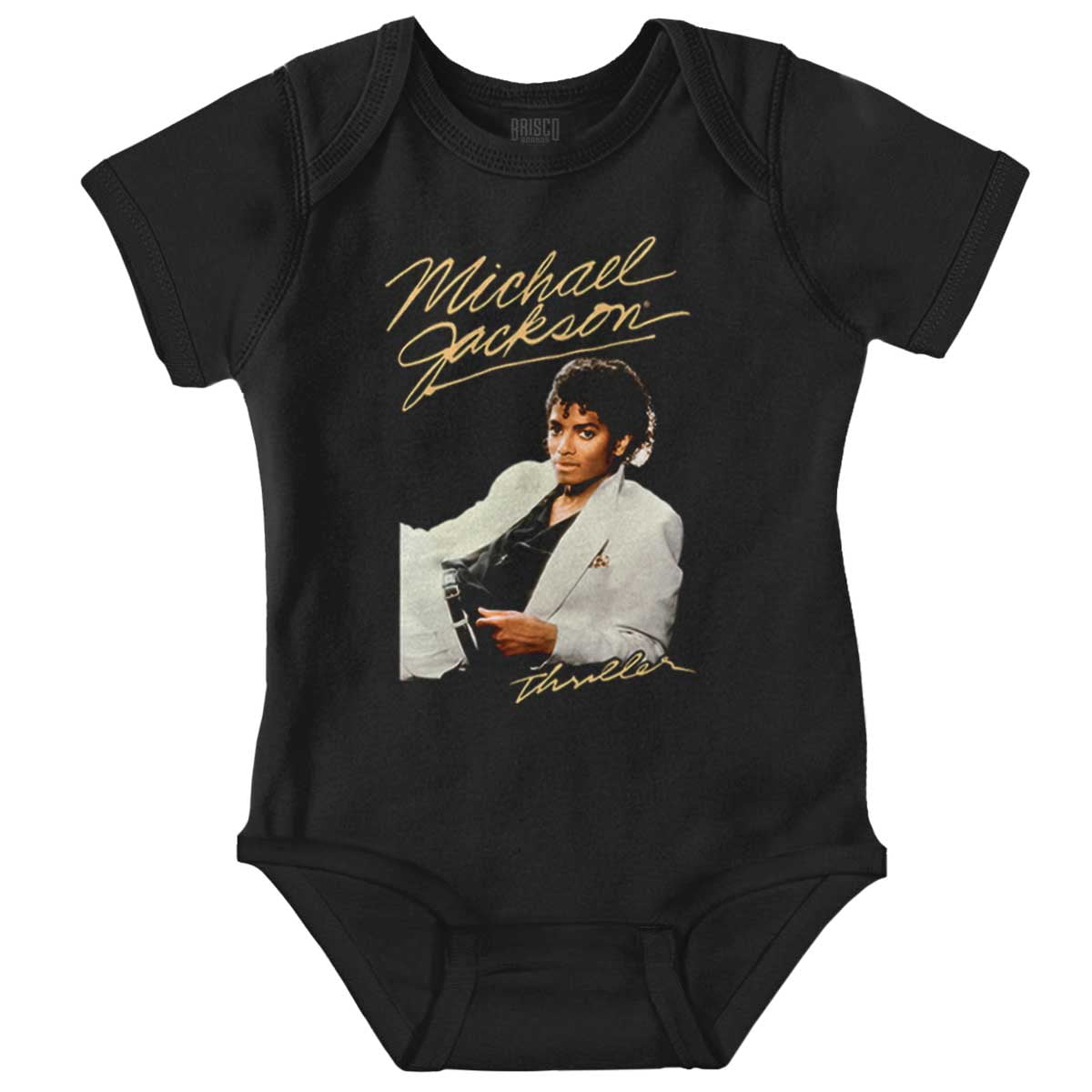 Michael Jackson MJ Thriller Album Gender Neutral Printed Baby Bodysuit Brisco Brands NB