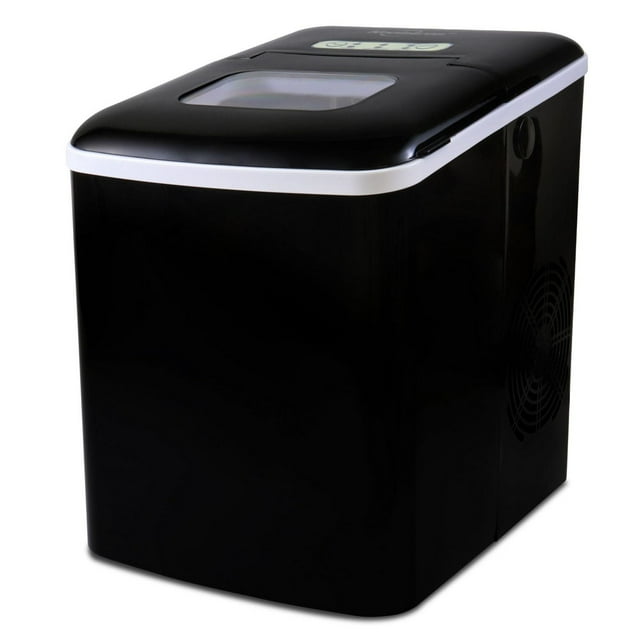 Koolatron Compact Countertop Ice Maker with Digital Controls and LED Indicators, Fast Ice Production for Home
