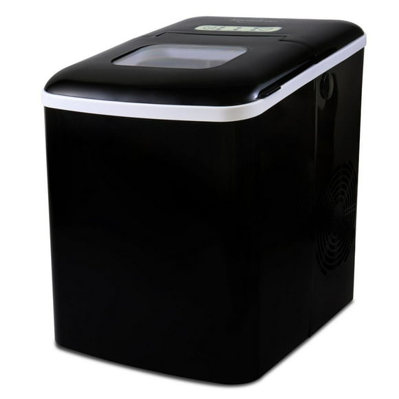 Koolatron Compact Countertop Ice Maker with Digital Controls and LED Indicators, Fast Ice Production for Home