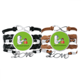 thumbnail image 1 of La medida indica temperatura. Pulsera pareja de cuerdas de cuero Unbranded M, 1 of 3