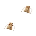 thumbnail image 4 of Kearding Paquete de 2 bolsas de lino, bolsa perfumada transpirable, suministros de vacaciones, accesorios de fiesta, accesorios de celebración, Caqui/8*10cm 2piezas, 4 of 6