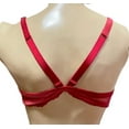 thumbnail image 2 of Victoria's Secret Chantilly Lace Front Close Bralette Red with Velvet Trim Size Large NWT, 2 of 2