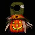 thumbnail image 2 of Linterna de calabaza de Halloween, luz de calabaza LED portátil de espuma brillante creativa con gorra verde, adornos de Halloween, decoración de fiesta Brillar Electrónica, 2 of 5