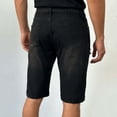 thumbnail image 6 of Men Long Denim Shorts Classic Fit Knee Length Pants Summer Ripped Fashion Ripped Distressed Washed Jeans Comfort Flex Waist Short Pant with Pockets Size 2XL Black, 6 of 9