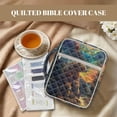 thumbnail image 3 of ZUXONGSY Bear Planet Print Bible Cover Case for Women Quilted Bible Cover Multifunctional Scripture Bag with Bookmarks Zippered Carrying Book Case for Christian, 3 of 8