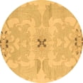thumbnail image 1 of Ahgly Company Indoor Round Abstract Brown Modern Area Rugs, 8' Round, 1 of 4