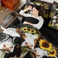 thumbnail image 4 of Castle Fairy 7-Piece Twin Bedding Set - Kawaii Cow, Sunflowers, 4 of 8