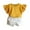 Yellow, variant on 1-7 Years Toddler Baby Girls Outfit Shorts Set Lace Crew Neck Short Sleeve Top And Pleated Shorts Set Kids 2pcs Clothes with Pockets