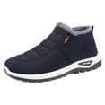 thumbnail image 4 of Mepaouo Mens Waterproof Winter Snow Boots Slip on Warm Ankle Booties Comfortable Walking Shoes, 4 of 5