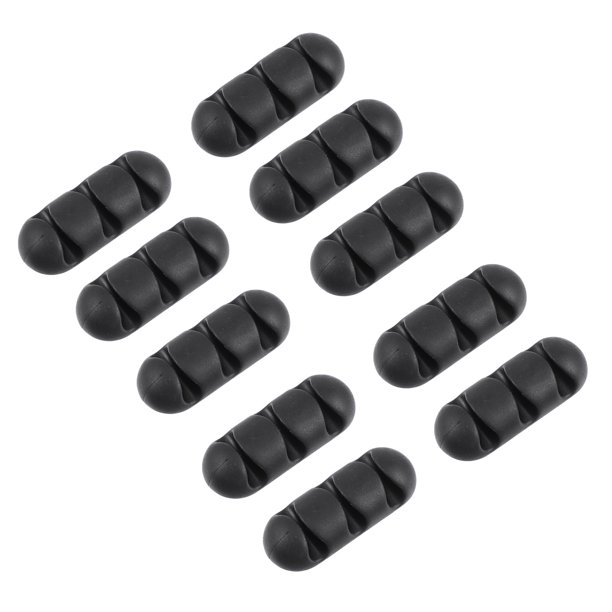 Soporte de escritorio con tres orificios para cables USB A, soporte para ordenador, organizador, 10 unidades