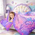 thumbnail image 3 of Manfei 3D Printed Animal Axolotl Queen Comforter Set,Cute Salamander Pattern Comforter Sets Queen,Pink Reversible,3pcs,1 Comforter and 2 Pillowcases, 3 of 7