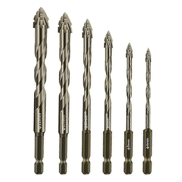 6 brocas excéntricas dentadas de cuatro ranuras, broca Cozy- Drill, broca excéntrica sesgada de alta dureza