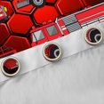 thumbnail image 4 of Manfei Teens Engine Truck Curtains Pack of 2 (42x84 Each), Fireman Firefighter Curtains Blackout, Black Red Bedroom Curtains, Curtains and Drapes Home Decor, 4 of 6