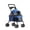 Blue, variant on Dbuoem 4 Wheels Dog Cat Stroller,Dog Cat Cage Stroller with Cup Holder,Breathable and Visible Mesh for Small Dog