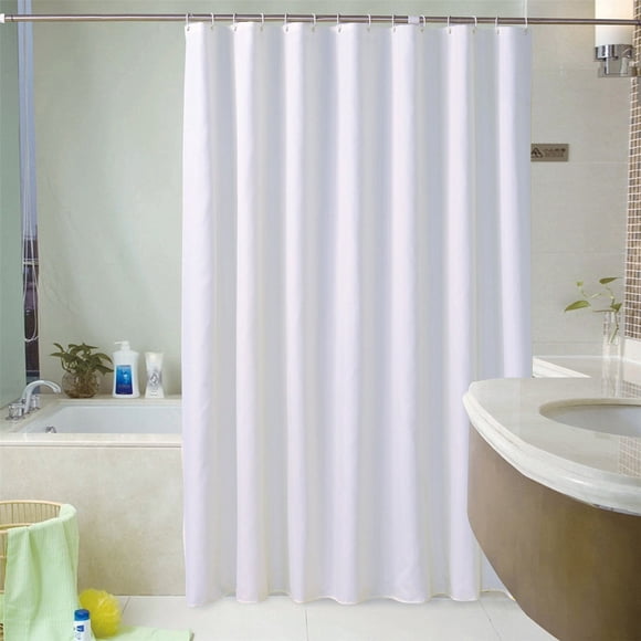 Bathroom Products Clearance White Shower Curtain Shower Curtain Plain Thick Curtain Hotel Solid Color Shower Curtain, Home Textile Bathroom Products