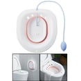 thumbnail image 2 of Baño de asiento Asiento de inodoro Hemorroides tratamiento Flusher Baño universal Baño de asient mujeres embarazadas Ancianos - Rosado Sunnimix Bañera de asiento para inodoro, 2 of 8