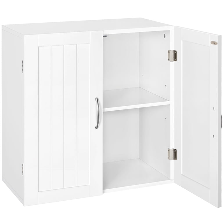 Yaheetech Wall Mount Cabinet with Adjustable Shelf, White photo 4