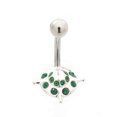 thumbnail image 1 of UFO Belly Button Ring with Jewels 14g, 1 of 6