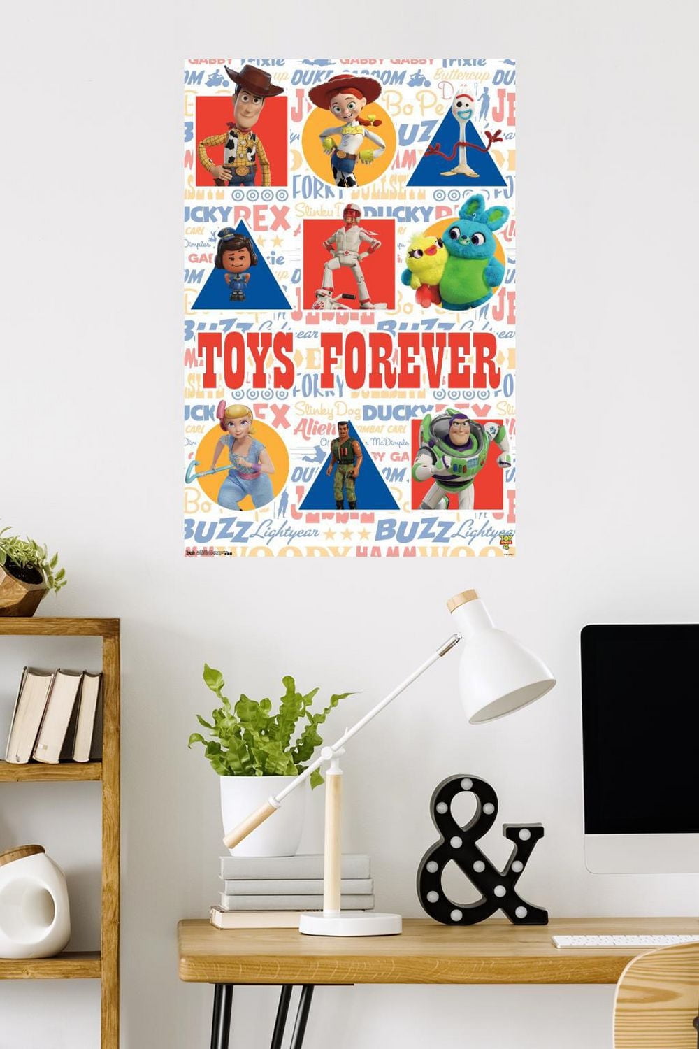 Disney Pixar Toy Story 4 - Grid Wall Poster, 22.375" x 34"