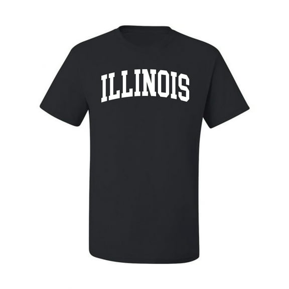 Wild Bobby State of Illinois College Style Men Tee