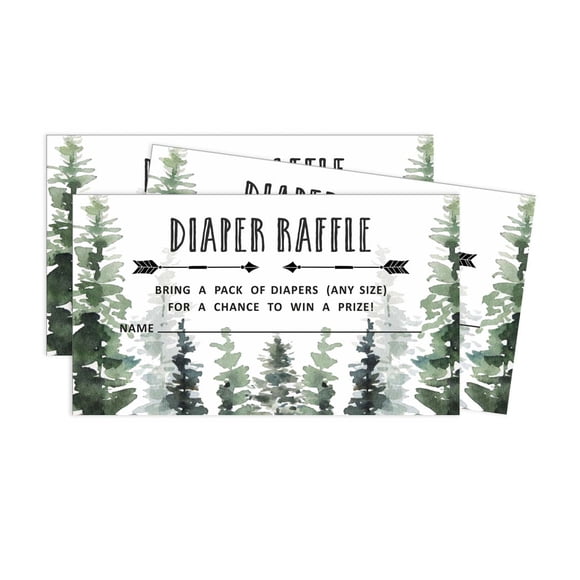 Inkdotpot 30Jungle Animals Baby ShowerDiaper Raffle Ticket Lottery Insert Cards Supplies Games For Baby Shower Party Bring A Pack Of Diapers To Win Favors Gifts And Prizes