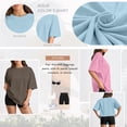 thumbnail image 3 of SUNBS Plus Size Tops for Women Workout T Shirts Short Sleeve Spring Tee Summer Clothes,Sizes S-3XL, 3 of 8