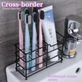 thumbnail image 2 of Stainless Steel Bathroom Organizer with 4 Compartments: Tool-Free Wall-Mounted Storage Rack for Electric Toothbrushes, Toothpaste, and Daily Essentials – Durable, Stylish Space-Saving Solution in, 2 of 6