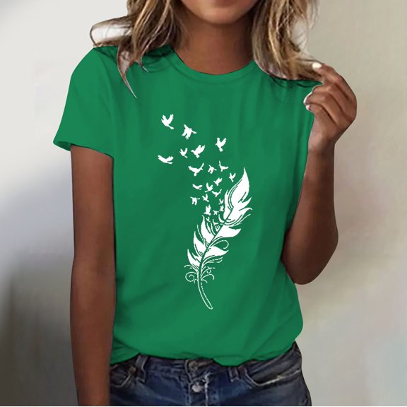 frariair ​Plume Design Fashion Tee Featuring Soft Fabric Perfect For Dreamcatcher Workshops And Music Festival Layering​ Pink