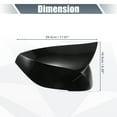 thumbnail image 3 of Unique Bargains Pair Rear View Driver Passenger Side Mirror Cover Cap Overlay Gloss Black for INFINITI Q50 Q60 Q70 QX30, 3 of 7