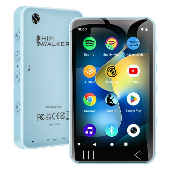 HIFI WALKER G7 Android MP3 Player, 5" Touchscreen, WiFi Bluetooth, 144GB, Speaker, Spotify, YouTube, Camera