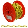 thumbnail image 3 of Campbell PD0722087 Low Carbon Steel Inco Double Loop Chain on Reel, Yellow Polycoated, 2/0 Trade, 0.14" Diameter, 50' Length, 255 lbs Load Capacity, 3 of 3
